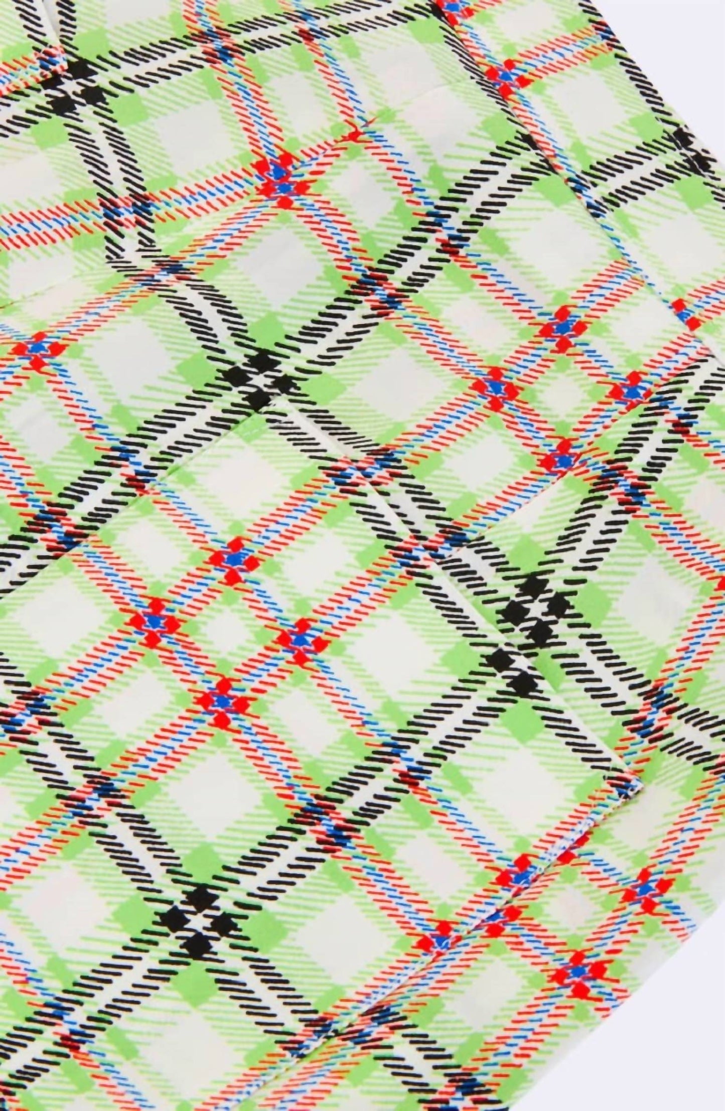 Topshop - Gingham Print High Rise Silk Pants