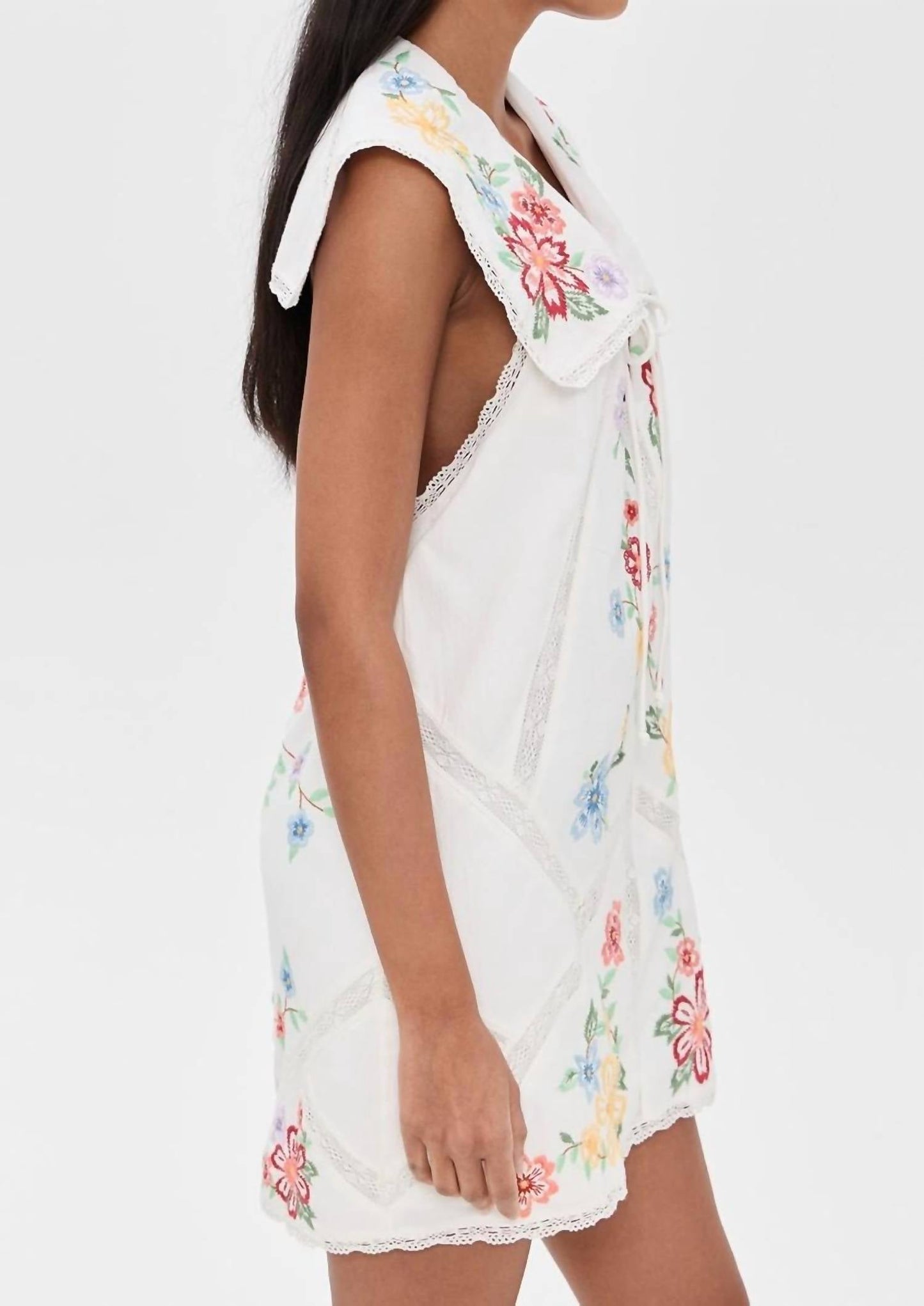 Free People - Willow Emb Mini Dress