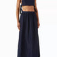 Adriana Degreas - Geometric Spaghetti Strap Crop Top and Voluminous Skirt Set