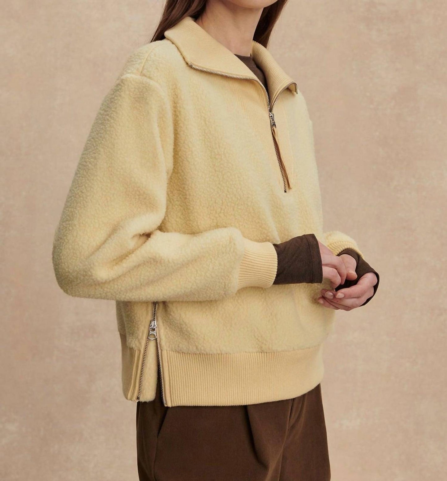 Varley - Jaylin Half Zip Fleece Sweatshirt