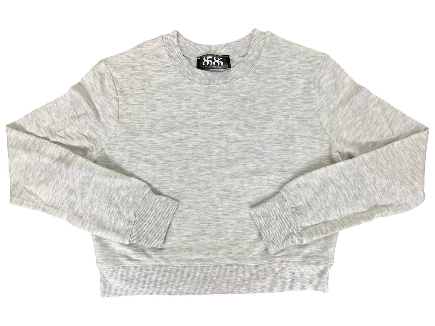 8586 - Women's Lounge Long Sleeve Crop Sweatshirt