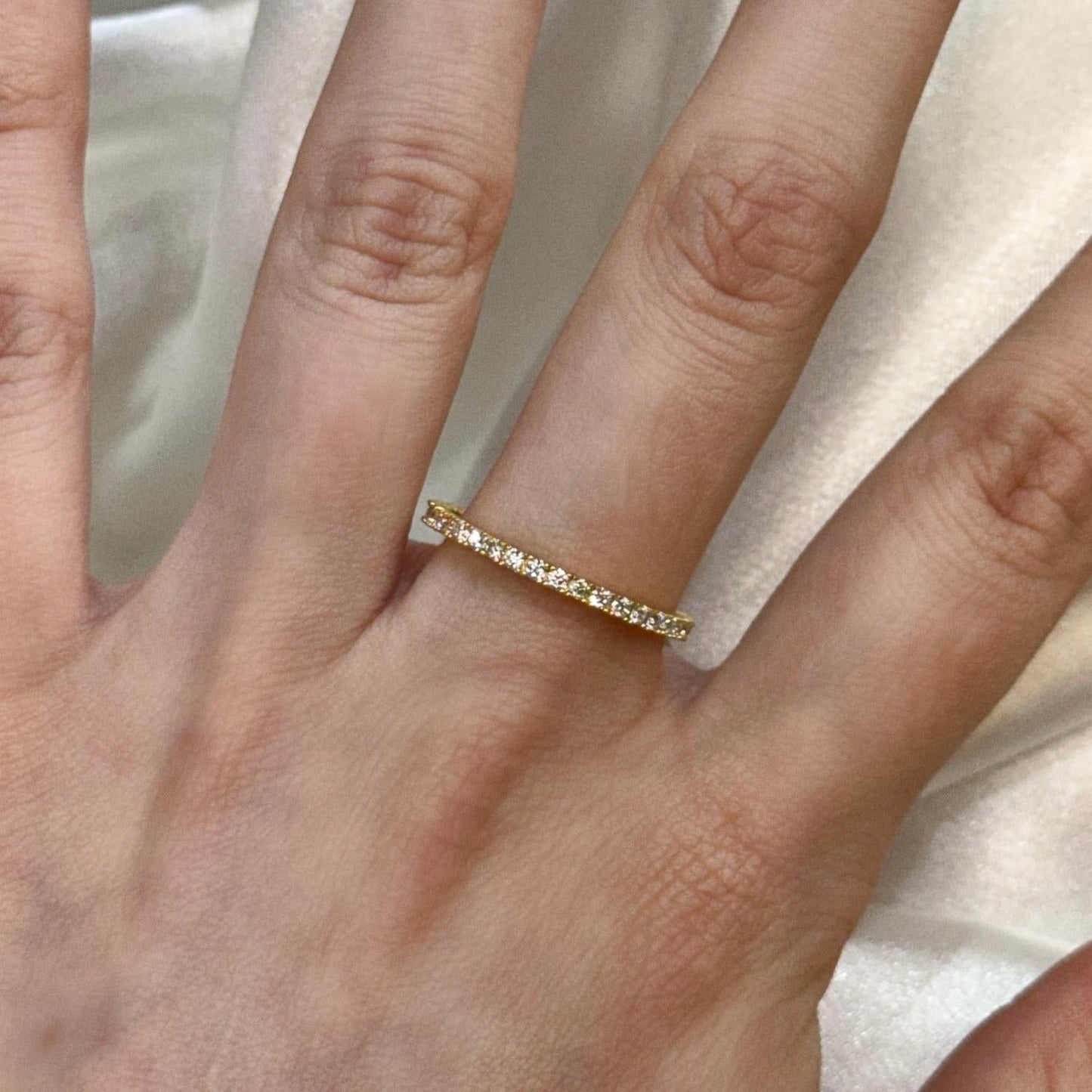 Allyanna Gifts - Women's Moissanite Pave Band Ring
