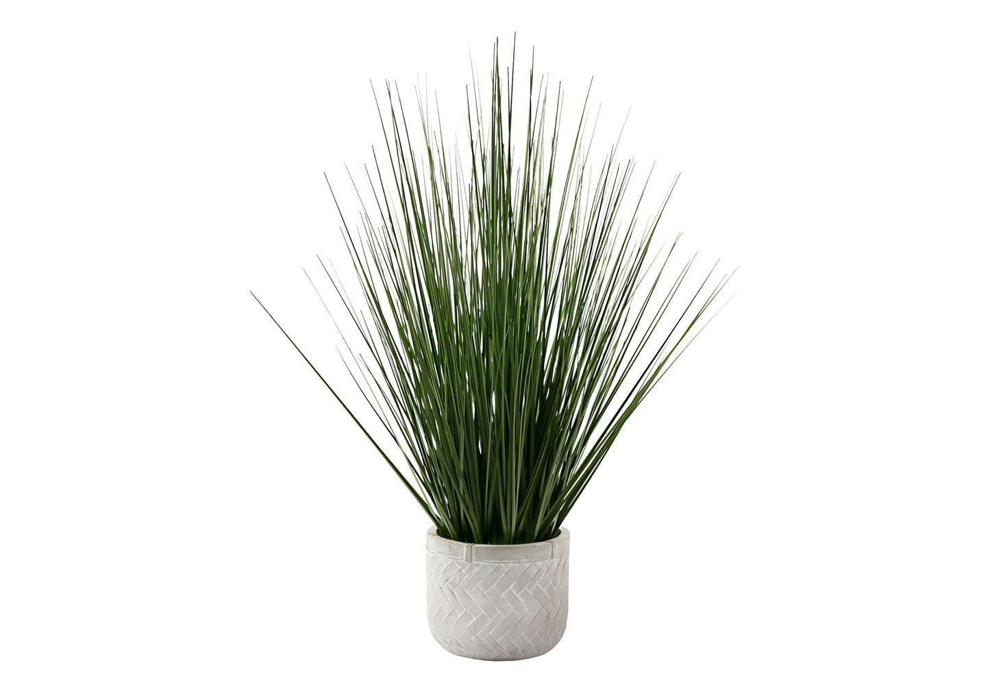 21" Tall Artificial Grass Plant in Potted Cement
