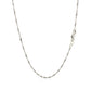 14k White Gold Singapore Chain 1.5mm
