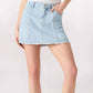 Steve Madden - Denim Paneled Mini Skirt