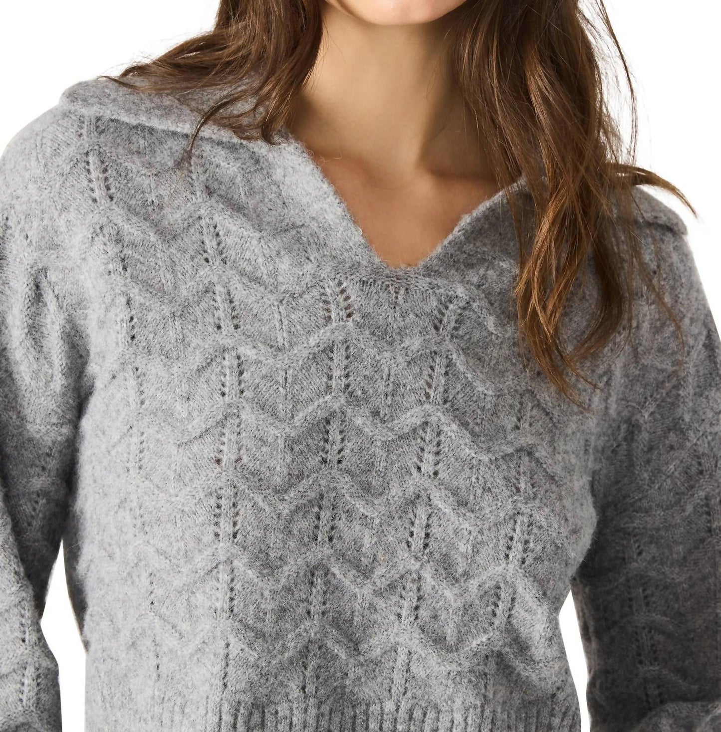 Steve Madden - Esther Pointelle Collar Sweater