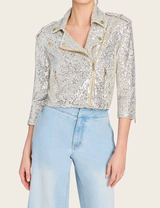 Generation Love - Crawford Sequin Moto Jacket