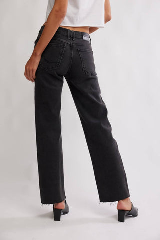 Free People - Risk Taker Mid Rise Straight Jeans
