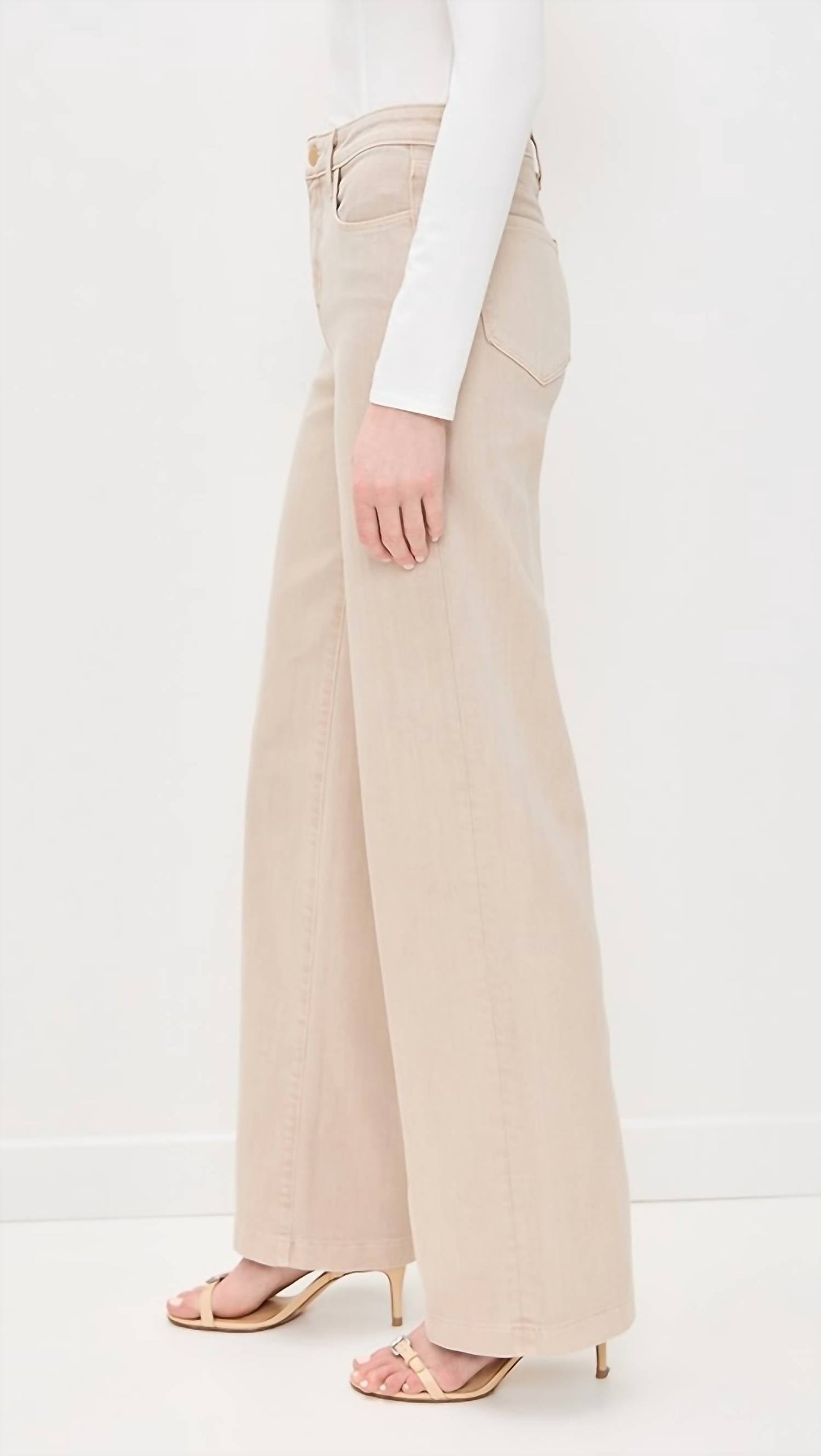 L'Agence - Clayton High Rise Wide Leg Jeans