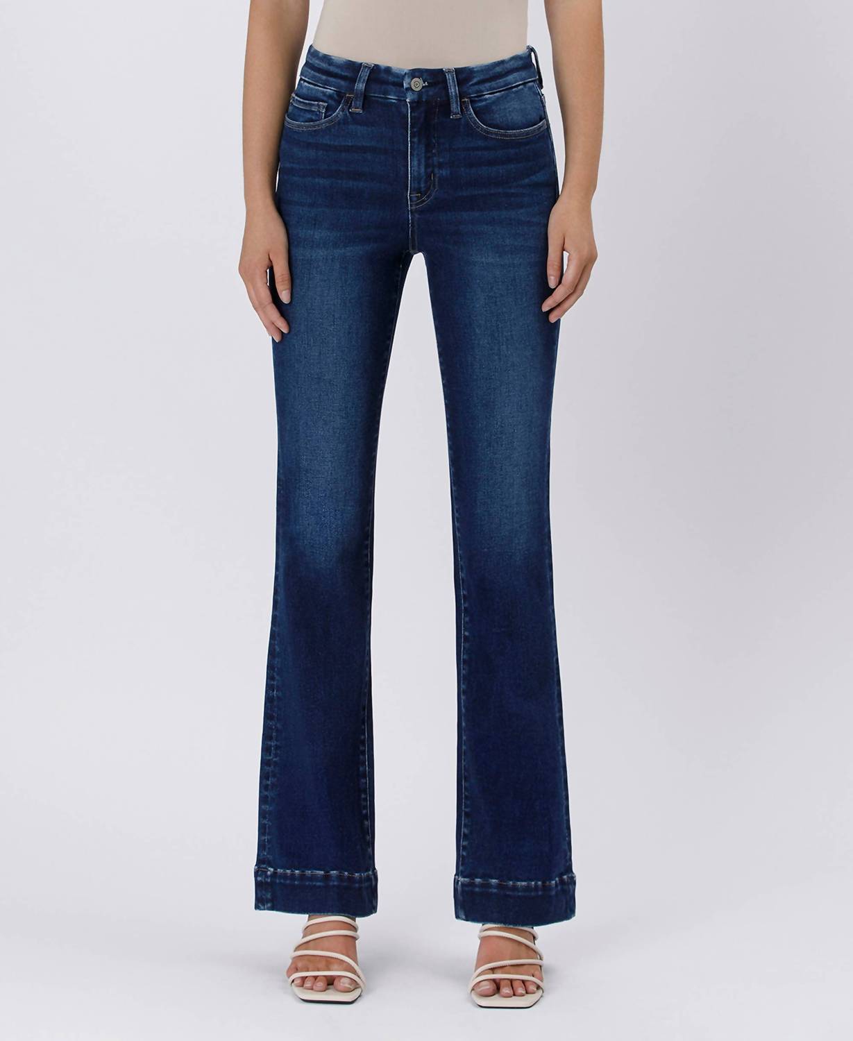 Flying Monkey - High Rise Trouser Hem Bootcut Jeans