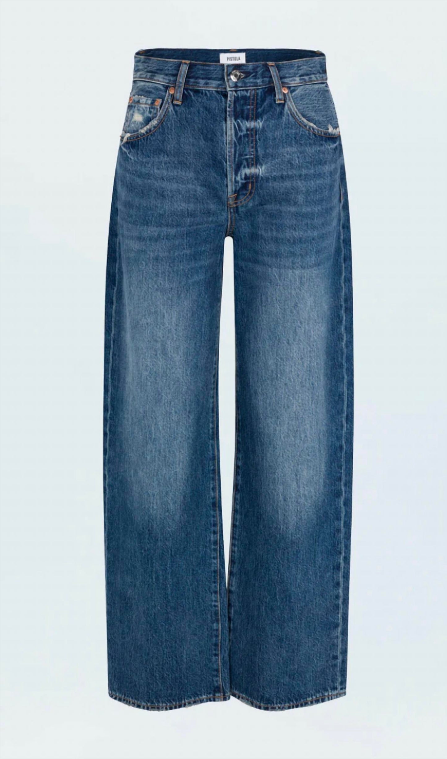 Pistola - Tate High Rise Bowed Wide Leg Jean