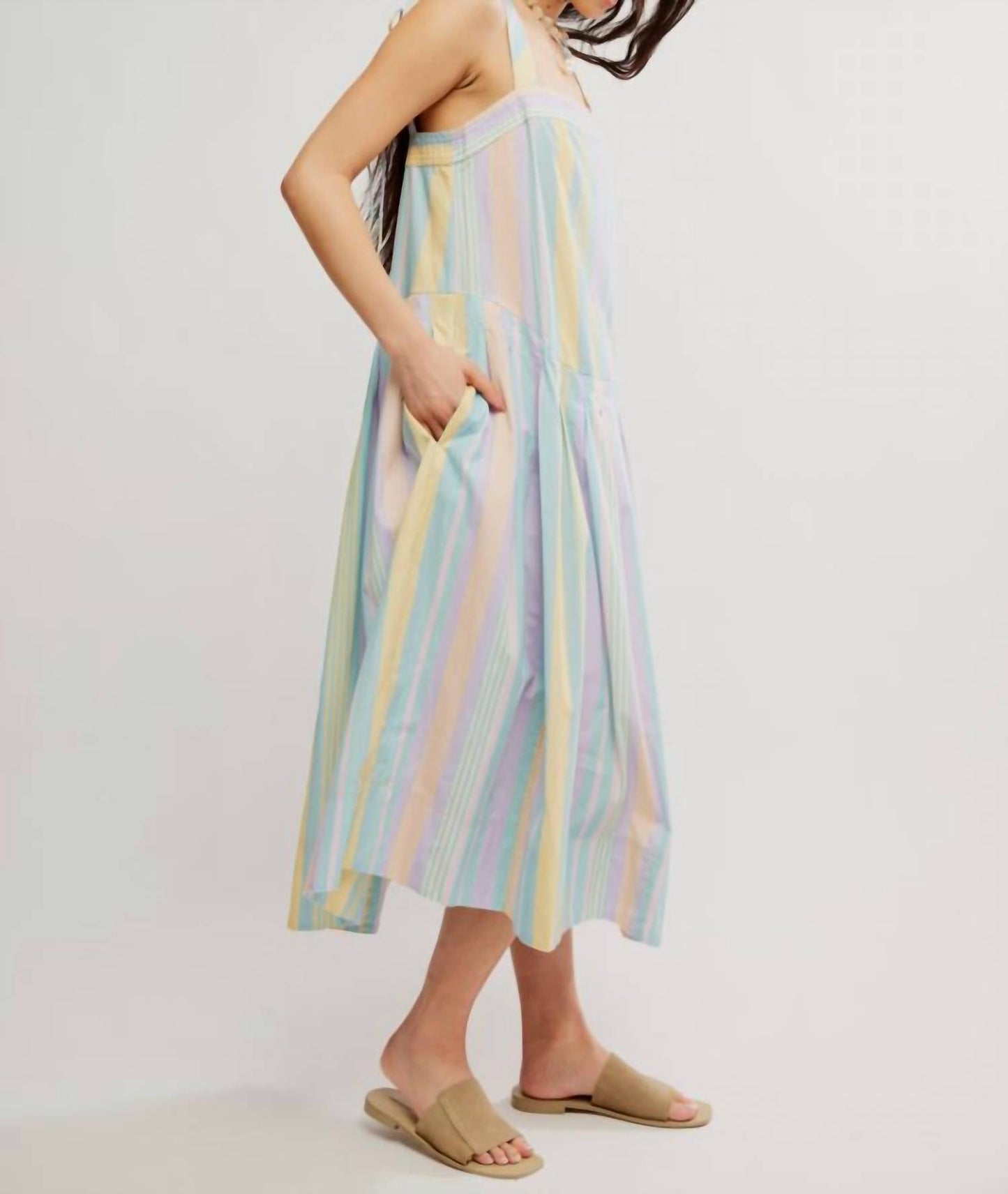 Free People - Primavera Stripe Midi Dress