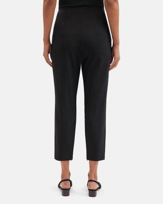 Theory - Traceable Wool Pintuck Crop Slim Pants