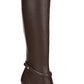 Franco Sarto Women's Ankle Strap Accent Metal Detailing Roxanne Square Toe Block Heel Zip up Boots Black Size 9.5 M