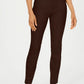 Charter Club Women's Chelsea Tummy Control Skinny Leg Ankle Pants Brown Size 8
