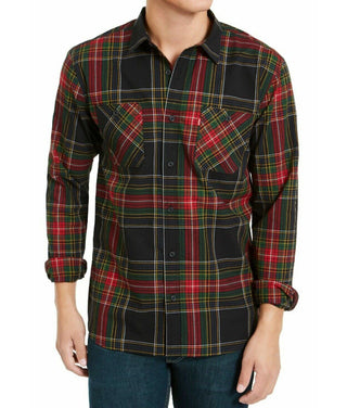 Levi's Men's Malden Plaid Shirt Green Size Medium