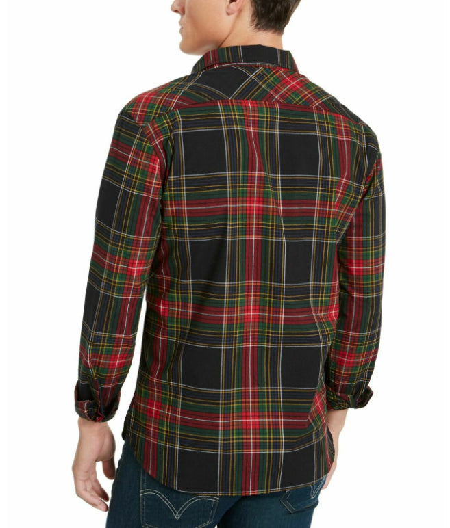 Levi's Men's Malden Plaid Shirt Green Size Medium
