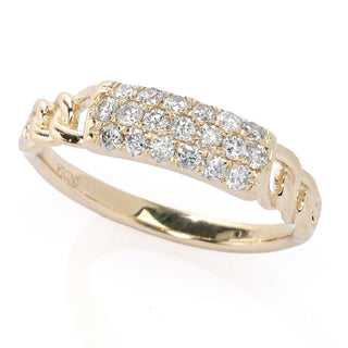 Gems of Distinction 14K Gold 0.34ctw Round Diamond Ring, 2.4 grams