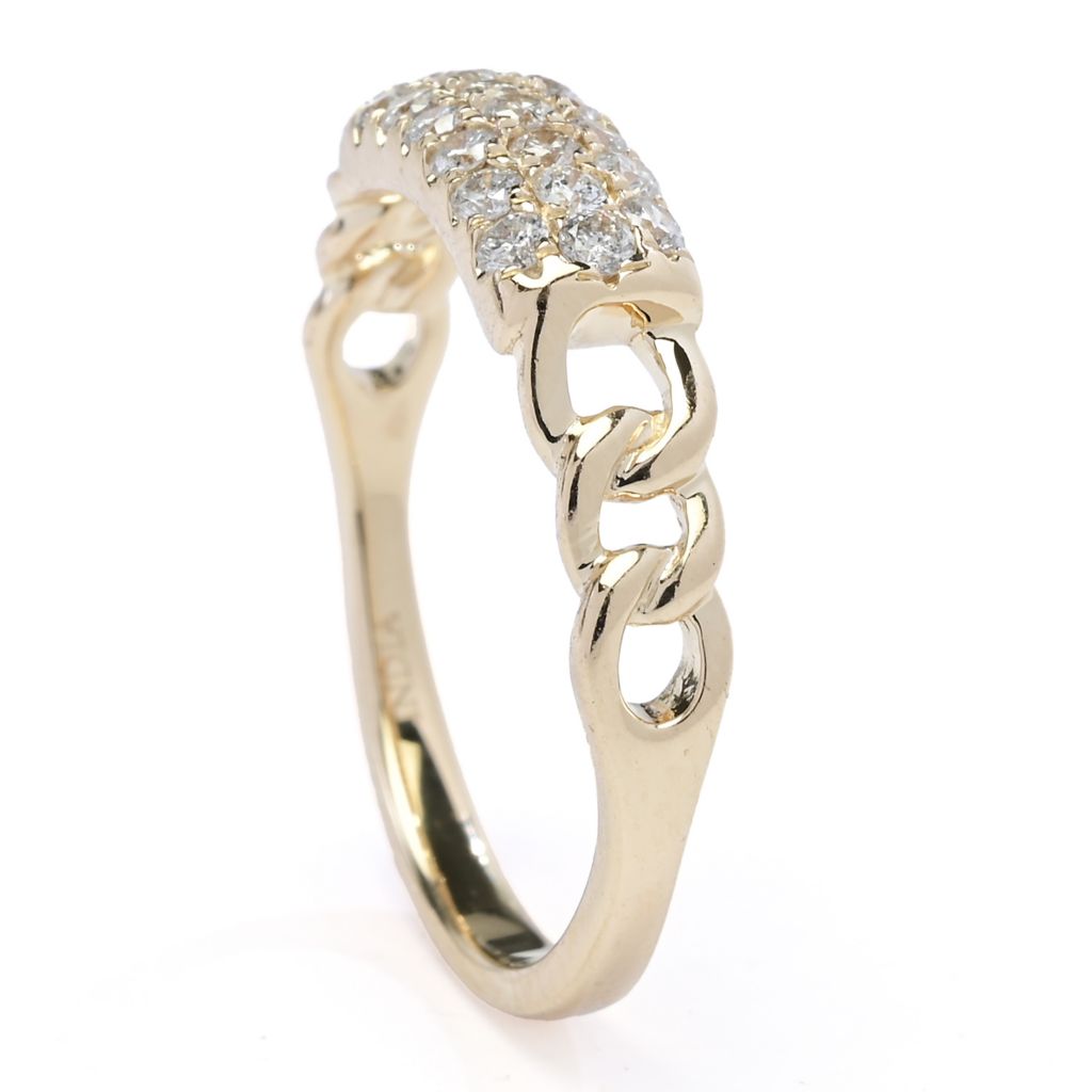 Gems of Distinction 14K Gold 0.34ctw Round Diamond Ring, 2.4 grams