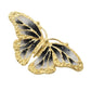 Graziella 23K Gold Plated Choice of Color Enamel Butterfly Ring