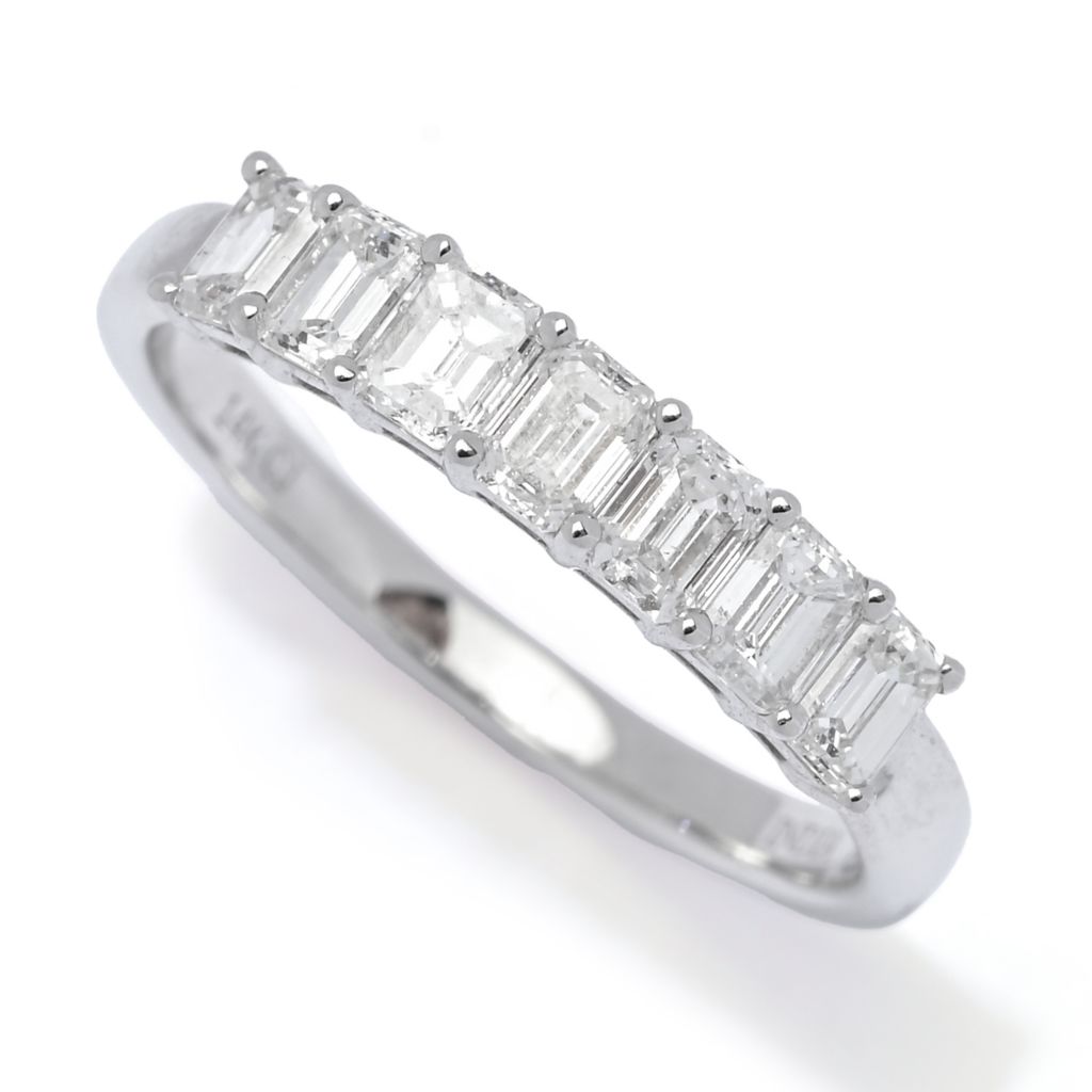 gems-of-distinction-14k-white-gold-1-02ctw-emerald-cut-diamond-7-stone-ring