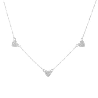 Diamond Treasures Sterling Silver 0.37ctw Diamond Choice of Charm Necklace