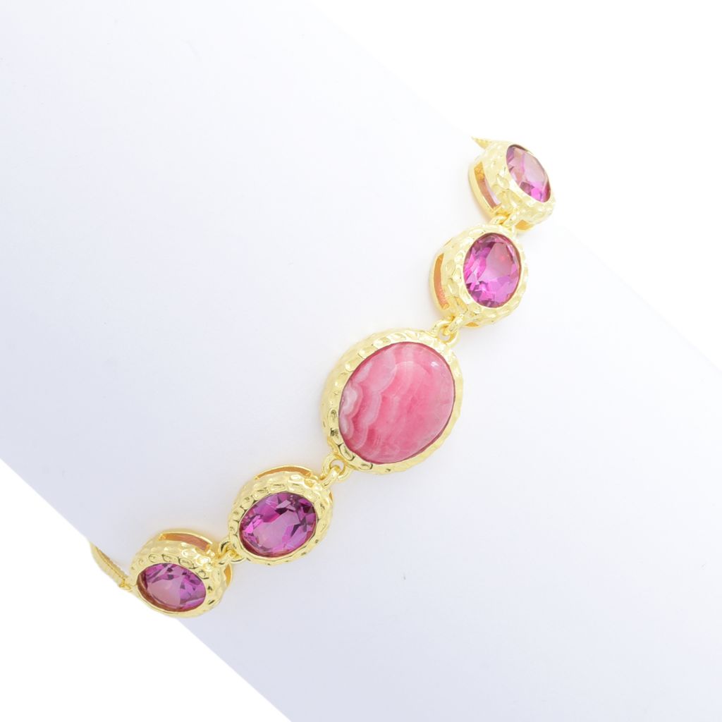 elemental-gems-18k-gold-plated-opaque-faceted-gemstone-bolo-bracelet