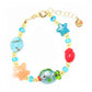 Il Murano di Francesca 18K Gold Plated Sealife Murano Glass Bracelet