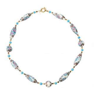 Il Murano di Francesca Multi Shape Floral Murano Glass 24" Necklace