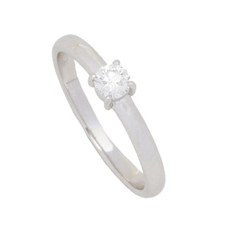 Platinum Jewelry by Ralf Griwatz 0.25ctw Diamond Solitaire Ring, 3.5 grams