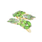 Gem Treasures 3.51ctw Chrome Diopside Floral Cluster Bypass Ring