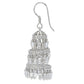Gem Treasures 14.73ctw White Topaz Tiered Chandelier Drop Earrings