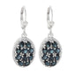 Gem Treasures 4.08ctw Mixed Cut Indicolite & Zircon Drop Earrings