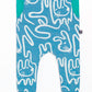 RAGS Apparel Kid's Short Sleeve Peek Pocket Rag Romper Blue Size 12-18M