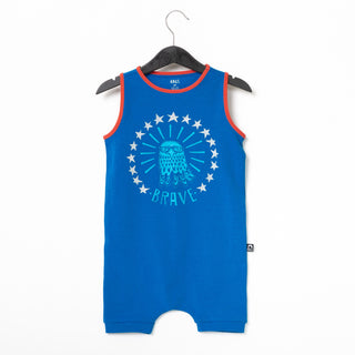 RAGS Apparel Kid's Tank Short Rag Romper Blue Size 12-18M