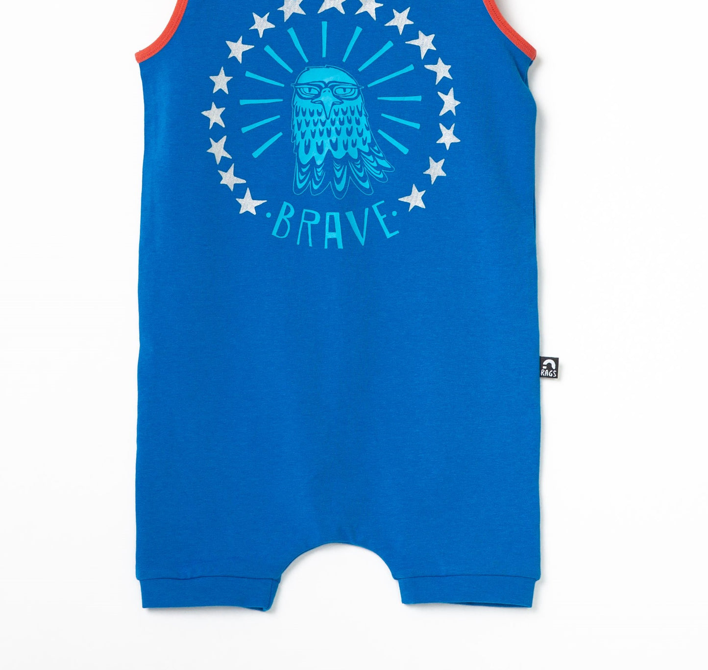 RAGS Apparel Kid's Tank Short Rag Romper Blue Size 12-18M