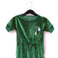 RAGS Apparel Kid's Puff Sleeve Gather Waist Rag Romper Green Size 2T