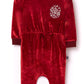 RAGS Apparel Kid's Long Puff Sleeve Gather Waist Rag Romper Purple Size 2T