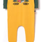 RAGS Apparel Kid's Long Sleeve Hooded Rag Romper Yellow Size 2T