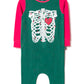 RAGS Apparel Kid's Long Sleeve Rag Romper Green Size 2T