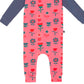 RAGS Apparel Kid's Long Sleeve Ruffle Rag Romper Pink Size 18-24M
