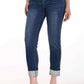Frank Lyman - Wide Cuff Rhinestone Jeans