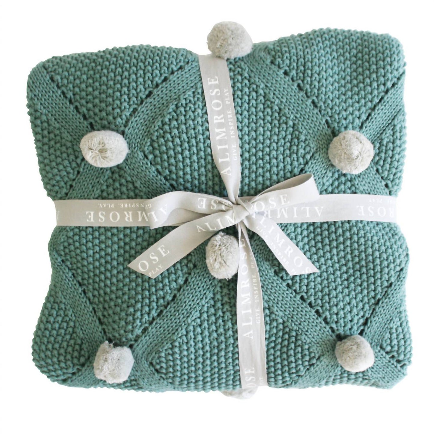 Alimrose - POM POM BLANKET & BOOTIES