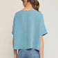 Entro - Round Neck Babydoll Top