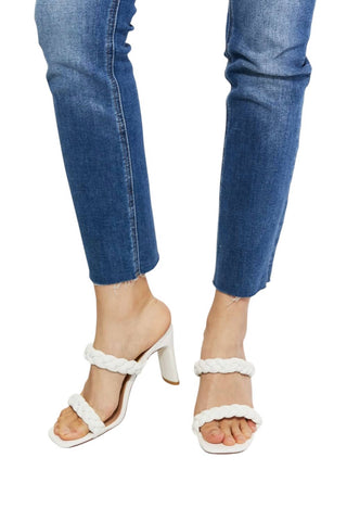 Trendsi - Womne's Double Braided Block Heel Sandal