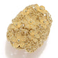 Passport to Turkey Gold Plated Filigree Detailed Flower Dome Ring