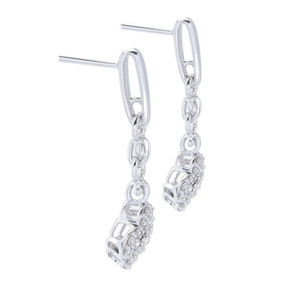 Morris & David Choice of 14K Gold 0.50ctw Diamond Clover Drop Earrings