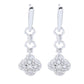 Morris & David Choice of 14K Gold 0.50ctw Diamond Clover Drop Earrings