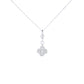Morris & David Choice of 14K Gold 0.50ctw Diamond Clover Pendant w/ Chain
