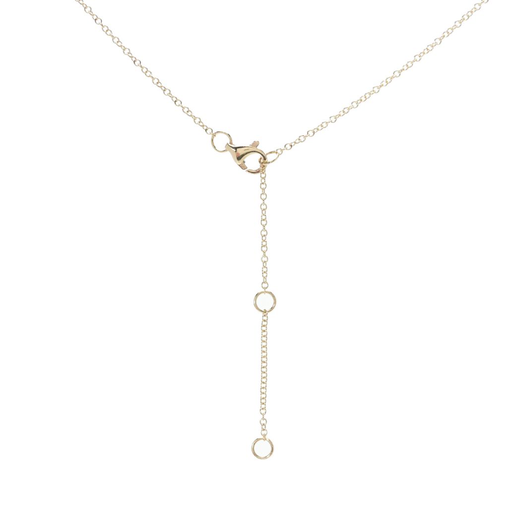 Sabrina Designs 14K Gold 6x4mm Opal & Diamond Pendant w/ 16"+2" Chain